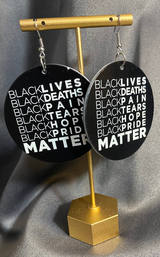 All Black Matters Earrings