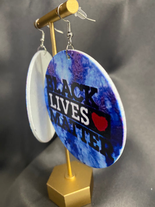 Big Black Lives Matter Earrings